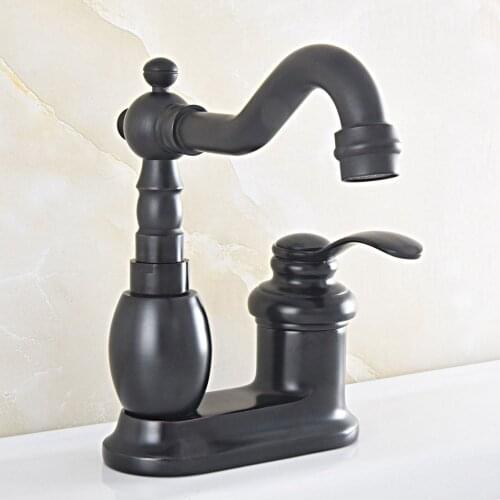 Oil Rubbed Bronze Bathroom Faucet Single handle Basin Mixer Tap Bath Basin Faucet Brass Vessel Sink Water Tap Mixer Nsf832
