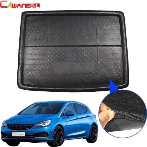 Cawanerl Car Tail Trunk Mat Tray Boot Liner Cargo Protection Carpet Floor Luggage Kick Pad For Buick Verano Hatchback 2015-2018