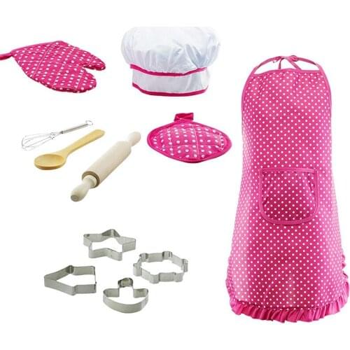 Children Kids Plain Apron Kitchen Cooking Baking Painting Cooking Art Bib Child Apron Kitchen Supplies