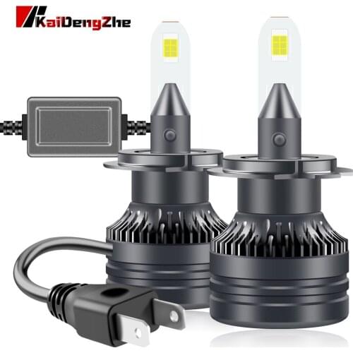 9-16V Canbus Car Headlight H7 LED Hi/Lo Beam 55W 9600lm 6000K Headlamp Motorcycle Bulbs 360° Adjustment Fog Light With Turbo Fan
