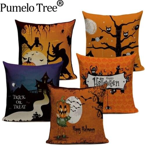 Helloween Top Quality Wholesales Vaillage Style Textil Cartoon Bird Throw Cushions 45Cmx45Cm Square Sofa With Bed 3D Pillow Case