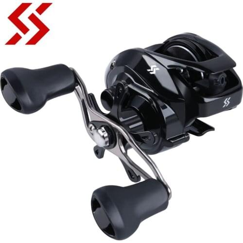 Sougayilang New Arrived Low Profile Baitcasting Fishing Reel 12+1BB 7.2:1 Smooth Powerful Saltwater Freshwater Fishing Wheel