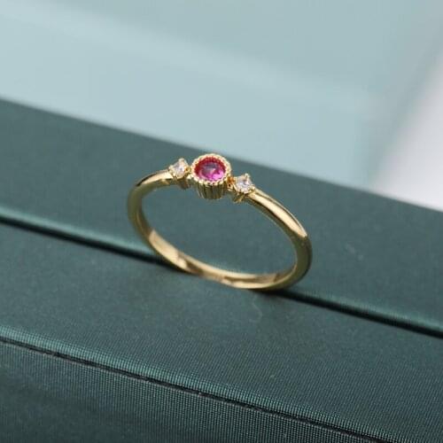 Birthstone Rings For Women Stainless Steel Gold Colorful 12 Months Birthstone Couple Finger Ring Fashion Wedding Jewelry Gifts