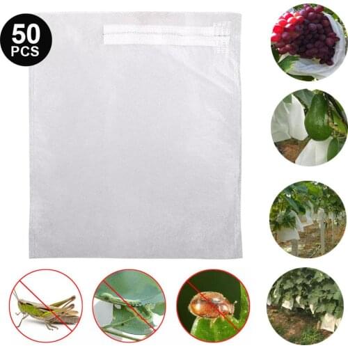 100Pcs Grape Protection Bag Vegetable Fruit Protect Breeding Bag Anti-Bird Moisture Insect Net Bag Prevent Fruit Tree Mosquitoes