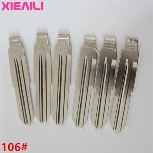 XIEAILI 20Pcs/lot 106# Metal Blank Uncut Flip Remote Key Blade For Chevrolet New Epica S227