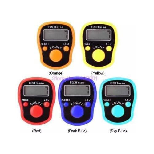 Mini Stitch Marker And Row Finger Counter LCD Electronic Digital Tally Counter For Sewing Knitting Weave Tool Range 0-99999