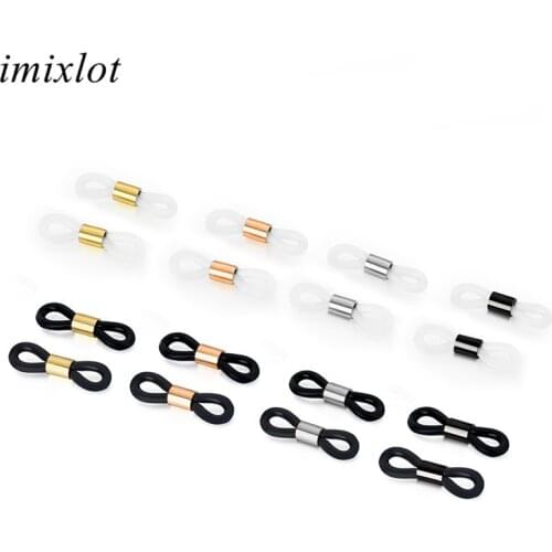 Imixlot 2pcs/lot Fashion Anti-slip Silicone Buckle for Eyeglass Connector Chain Holder Ends Circle Ring Eyewear Accessories
