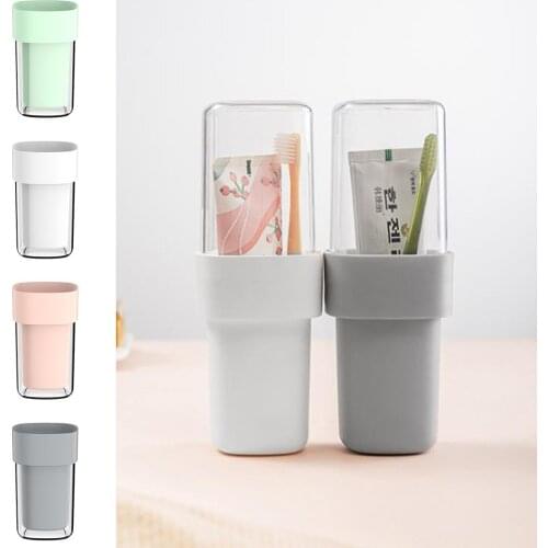 Toothbrush Cup Set For Travel Bathroom Toothbrush Storage Racks Holder Box Case