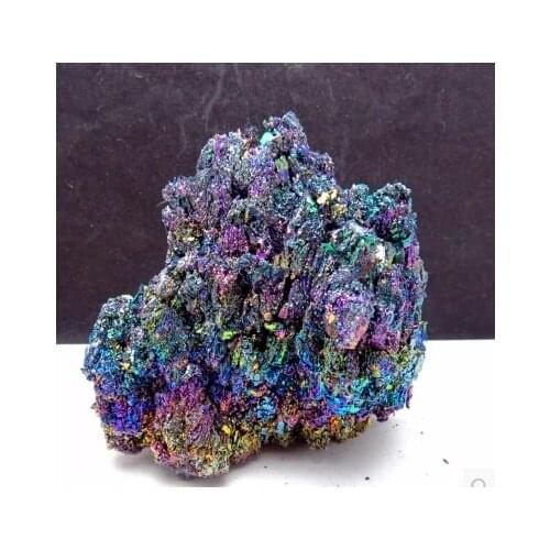 Natural silicon carbide colorful nunatak colorful ore peacock nunatak 320g Free Shipping