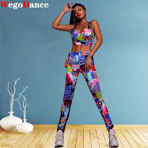 New Sexy Bar DJ Costumes Women Wear Lead Long Pant Nightclub Singer Gogo Costume Set