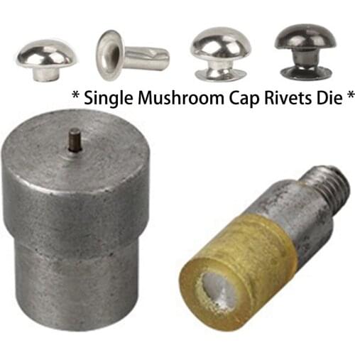 Single Mushroom Cap Rivets Dies( 7 sizes available)-Rivets For Leather Mushroom Rivet Setter Tool Leather Rivets Mushroom Rivets