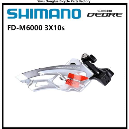 Shimano Deore M6000 30 speed Mountain Bicycle Front Derailleur - FD-M6000-D 3x10 speed free shipping