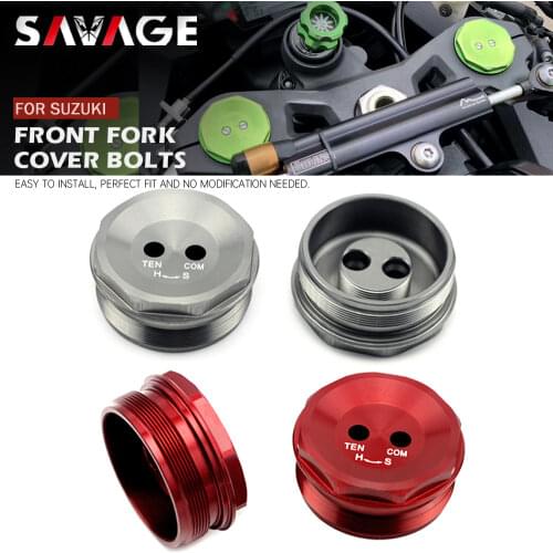 Front Fork Cover Bolts For SUZUKI GSXR1000 2009-2016 10 11 12 13 15 16 Motorcycle Accessories Decorative Top Cap GSXR GSX-R 1000