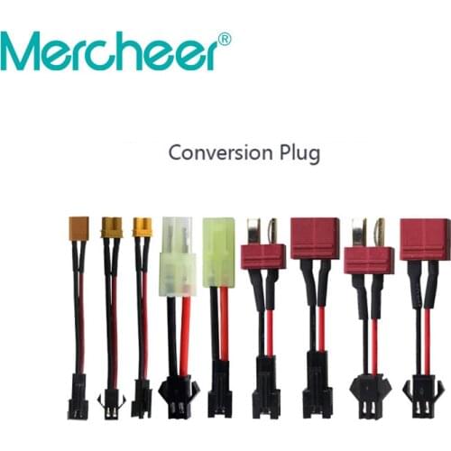 SM plug adapter SM to T plug XT30 XT60 size Tamiya electric toy model airplane battery conversion between different plugs