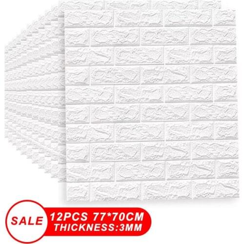 Self-Adhesive Wallpapers Wall Paper Brick Collision Avoidance 3D Wallpapers DIY Decor For Living Room Bedroom