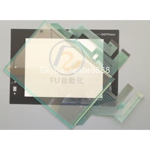 Touch Screen Panel Glass Digitizer for GT1572-VNBA GT1572-VNBD Touchscreen Panel with Overlay -Protective Film