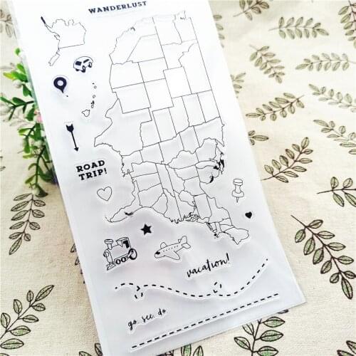 11*20CM Hot sale Plate Transparent Clear Stamps / Silicone Seals Roller Stamp for DIY scrapbooking photo album/Card Making