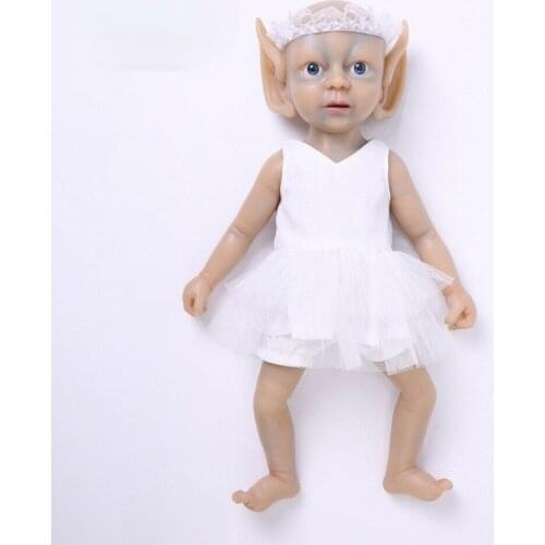 15" Handmade Silicone Baby Doll Realistic Elf Playmate Doll Toy Gift Special 2021