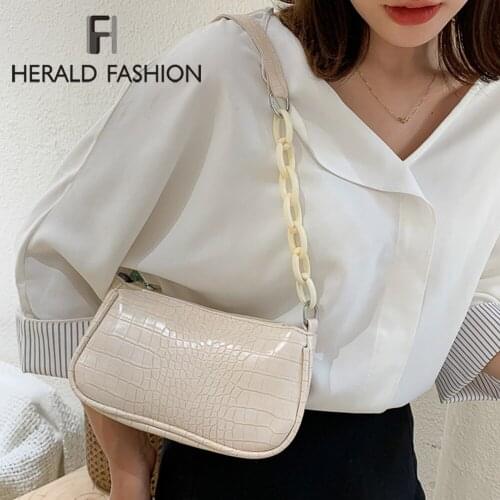 PU Leather Crossbody Bag For Women Mini Fashion Messenger Bag Retro Evening Handbag Chain Shoulder Bags Small Purse Female Bols
