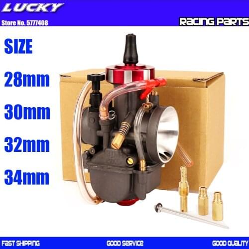 Universal Motorcycle Carburetor PWK 28 30 32 34mm Off-road Scooter for GY6 ATV 50cc 110cc 250cc 400cc 4T Engine