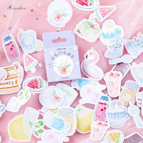 XINAHER 46pcs/box happiness Girls life Decorative Stationery Stickers Scrapbooking DIY Diary Album Stick Label