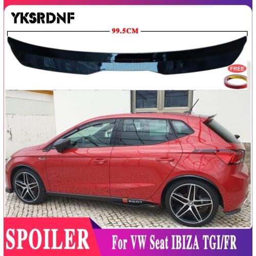 YKSRDNF For VW Seat IBIZA TGI/FR Hatchback 2017-2020 Car Tail Wing Decoration High Quality ABS Platic Rear Roof Spoiler