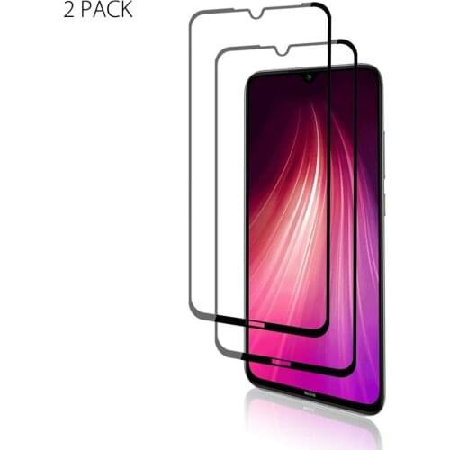 [2 Pack] Tempered Glass Full Coverage Film Protection Shield Screen Protector for Xiaomi redmi note 8/REDMI NOTE 8T