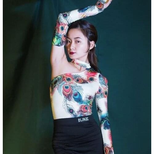 2020 Latina Dance Top For Women Sexy Latin Ballroom Dance Clothes Salsa Dancewear Female Flamenco Dance Shirt Designer TopJL1321