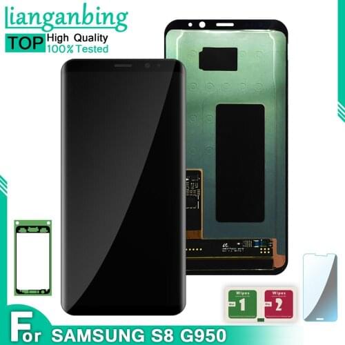 Original Super AMOLED For Samsung Galaxy S8 G950F G950FD G9500 G950U LCD Display Touch Screen Assembly For Samsung S8 PLUS LCD