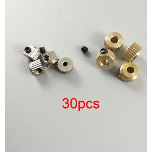 30Pcs 2.1MM/3.1MM Wheel Block Landing Gear Wheels Axle Fixed Stopper Metal Bushings for DIY RC Airplane Models