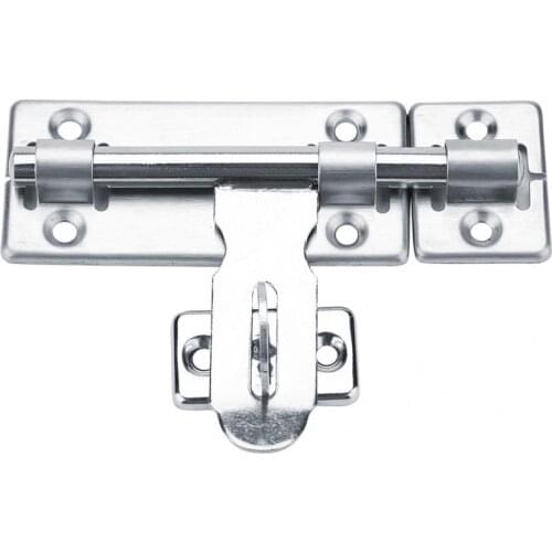 1Pc 4/6/8in Stainless Steel Security Home Door Bolt Padlock Sliding Barrel Bolts Window Lock
