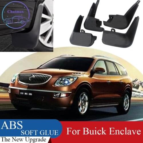 4pcs ABS Front & Rear Fender Protector For Buick Enclave 2009 2010 2013 2014 Car Mud Flaps Splash Guard Mudguard Mudflaps