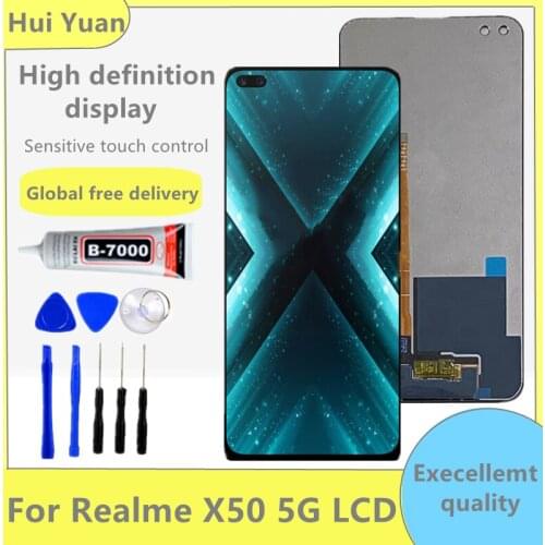 Original Display Replace 6.57" For Realme X50 5G RMX2144 LCD Touch Digitizer Screen Panel Assembly