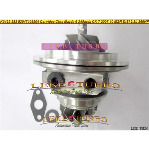 Free Ship Turbo Chra Core Cartridge K0422-582 K0422-581 K0422 582 53047109907 L33L13700B E For Mazda 6 3 CX-7 MZR DISI NA 2.3L