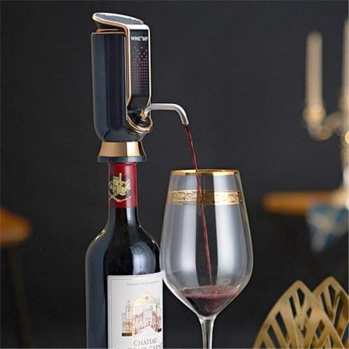 Electric Red Wine Decanter Vacuum Fresh-keeping Wine for 10 days Automatic Quick Wine Aerator Adjustable Wine output USB Charge