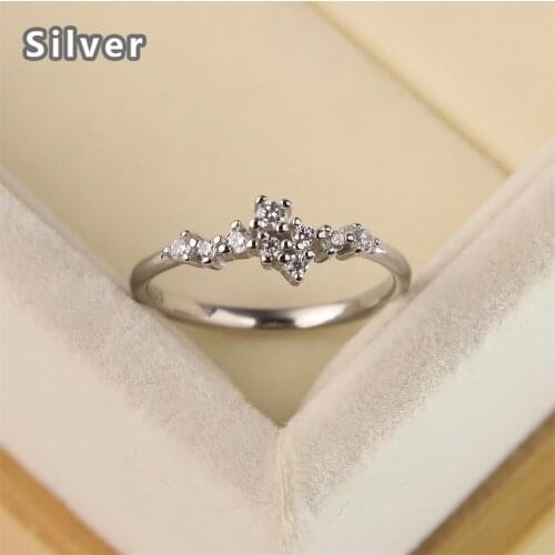 Europe and the United States sell like hot cakes S925 pure silver engagement ring elegant ring eight heart eight arrows zircon