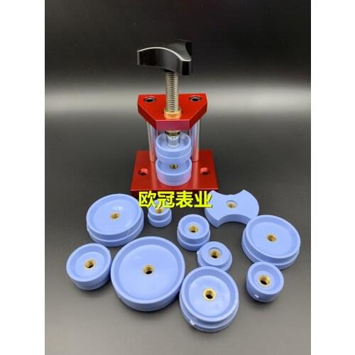 Repair Watch Tool Pressure Watch Back Cap Presser Pressure Bottom Cover Machine with Pressing Die Battery Replacement