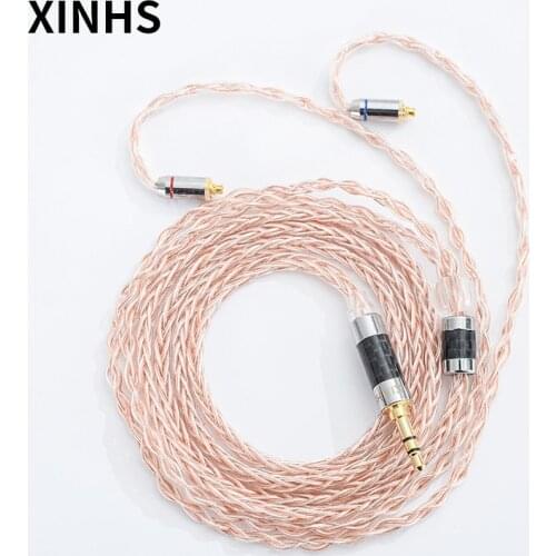 5N Silver Plated Copper 2.5/3.5/4.4mm Balanced Upgrade Cable MMCX/ 2Pin/QDC/TFZ Headphone Line FOR ZS10 AS10 BA10 ZST LZ A4 A5