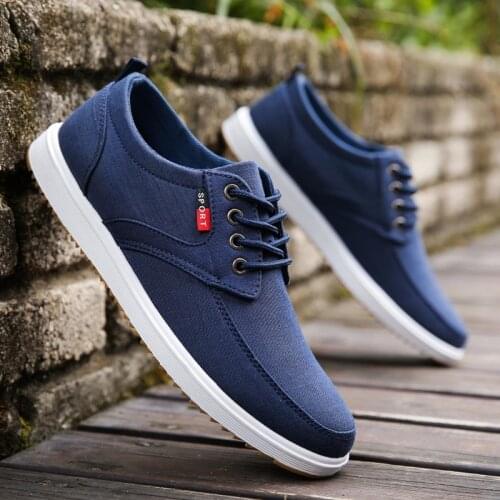 Canvas Men Shoes Denim Lace-Up Men Casual Shoes Summer New 2020 Plimsolls Breathable Sneakers Male Footwear Spring Autumn