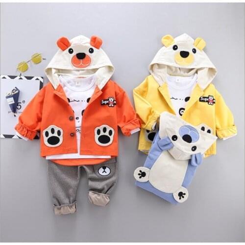 Childrens set with 3 dinosaur coats