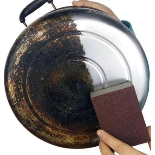 2Pcs Hot Sell Sponge Carborundum Brush Kitchen Washing Cleaning Kitchen Cleaner Tool Washing Brush Super Rust Removal