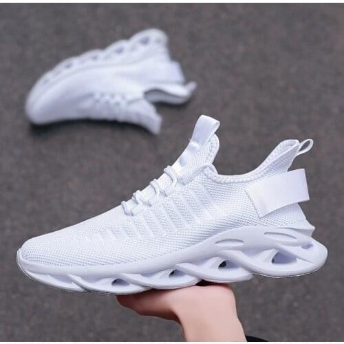 Sneakers Men Lightweight Blade Running Shoes Shockproof Breathable Male Sports Height Increase Platform Walking Gym Shoes Mandt6