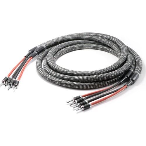 L350 hifi audio 5N OCC Copper Audiophile Speaker Cable, Bi-wire loudspeaker cable, speaker wire,audiophile audio video line