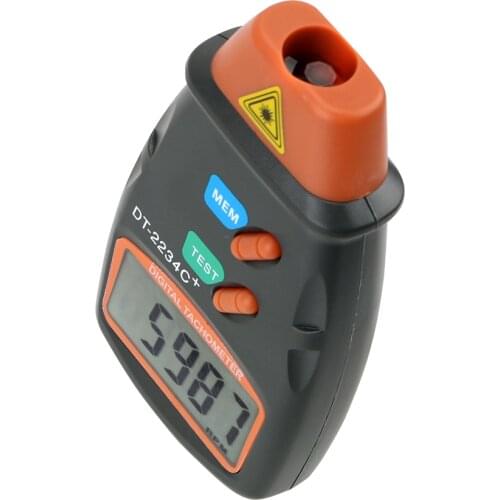 LEEPEE Tach Laser Tachometer Digital RPM Meter Speed Gauge Handheld Car Speedometer Non Contact Laser Photo Tachometer