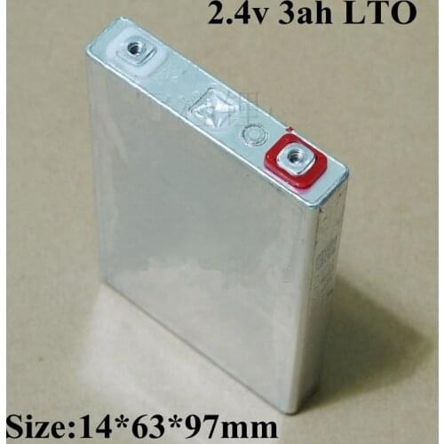 5pcs Lithium titanate battery 2.4V 3AH LTO bateria for DIY 12V 24V 48V motor 2.5L 1.8L sedan car battery E bike