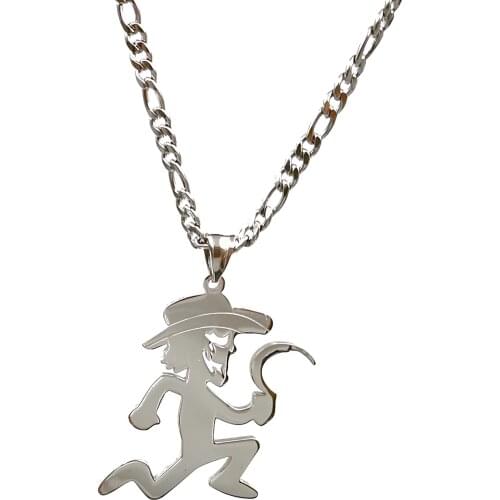 ICP Boondox Charm Pendant Necklace for Mens Boys Women Stainless Steel Juggalo/Juggalette Hatchetman jewelry 4mm 24 Inch Chain