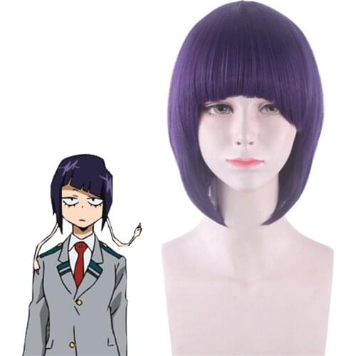 My Hero Academia Jiro Kyoka Cosplay Wig Boku no Hero Academia Purple Hair Costume Halloween Party Midoriya Friend Wigs