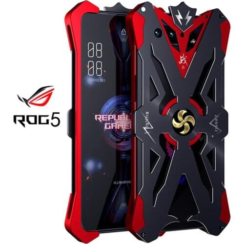 For Asus Rog 5 5g Rog5 Original Zimon Shockproof Heavy Duty Armor Metal Aluminum Phone Case For Asus Rog Phone 5 Case