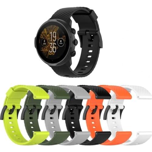 24mm Watch Band Sweat-proof Breathable Lightweight Sports Replaceable Watch Belt for Suunto7/Spartan Sport