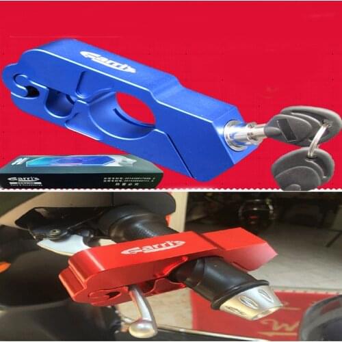 Motorcycle Grip Lock CNC Security Safety Locks Handlebar Handset Brake Lever Disc Locking Fit Scooter ATV Dirt Street